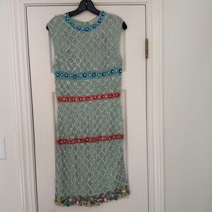 La Fuori Beaded Dress Size M